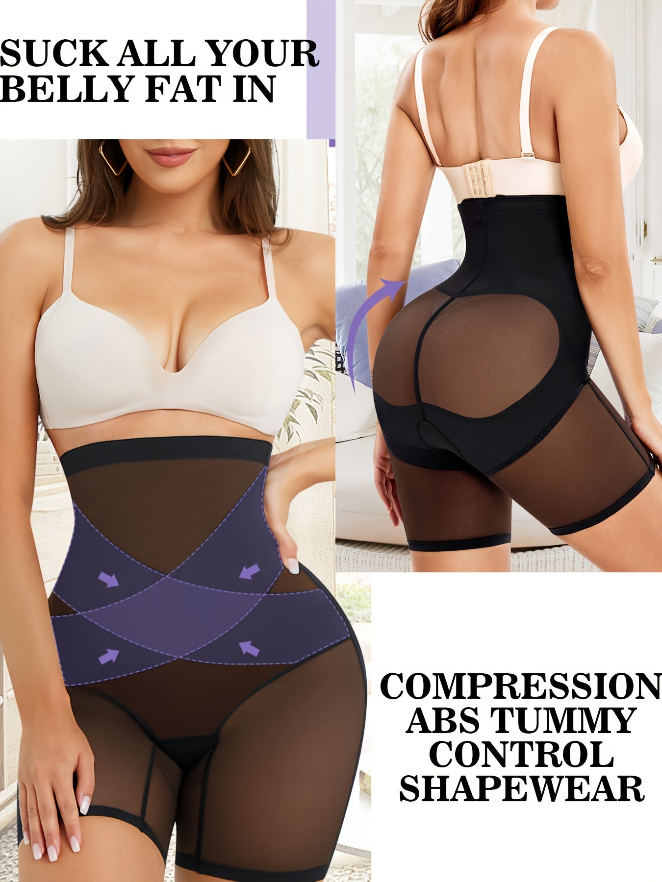 High Waist Compression Panties -