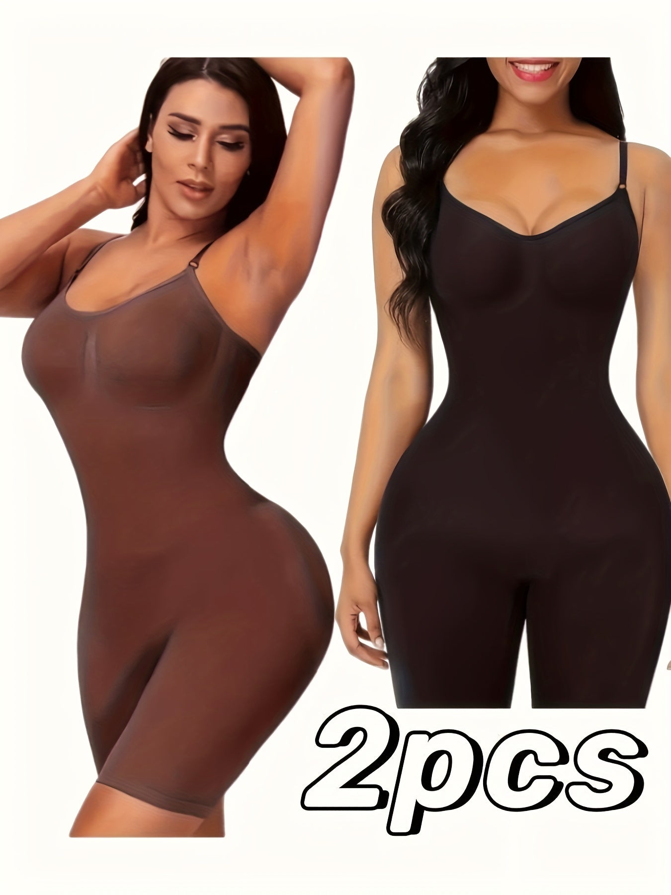 Get Your Perfect Shape with 2pcs Seamless Body Shaper!