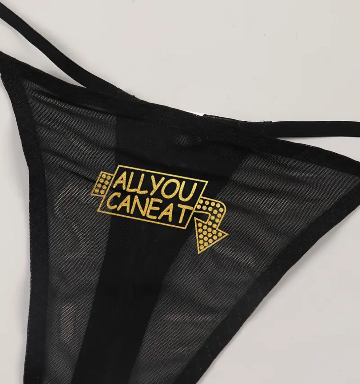 Sexy String Thongs with All You Can Eat Message