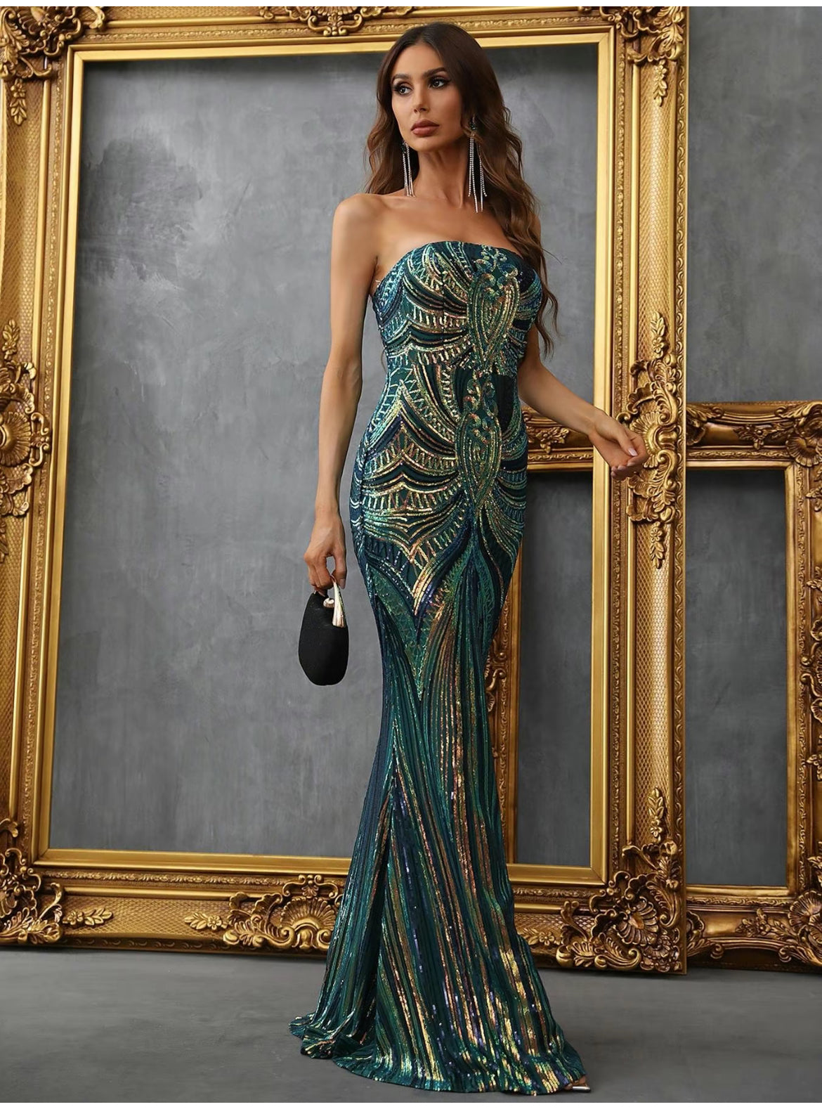 Stunning Cosmic Full Length Gown