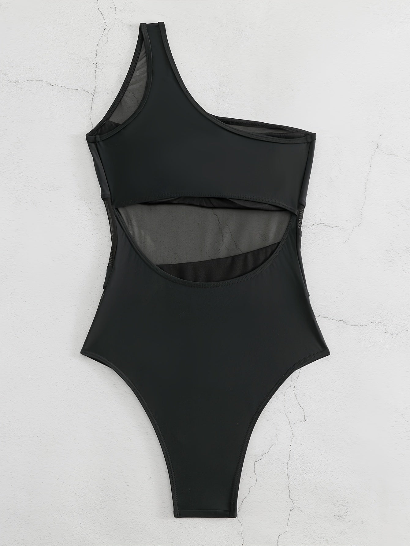 Mesh Optical Illusion One Piece Swimsuit